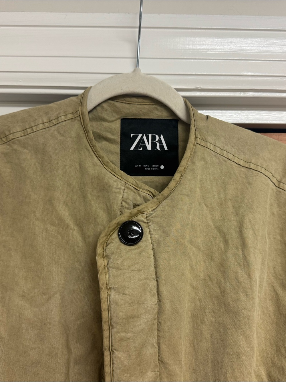 Zara Faded Cotton Blend Coat - Picture 3 of 5